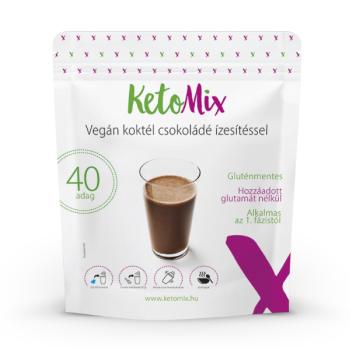 KetoMix Csokoládéízű laktózmentes (vegán) koktél 1200 g (40 adag) kép