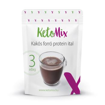KetoMix Forró fehérje kakaó 90 g (3 adag) kép