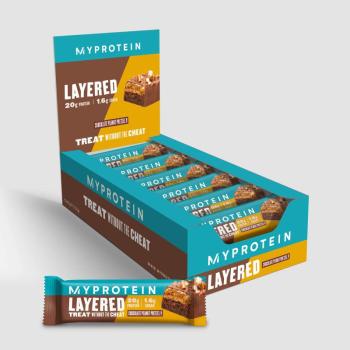 Layered Protein Bar szelet - 12 x 60g - Chocolate Peanut Pretzel kép