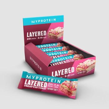 Layered Protein Bar szelet - 12 x 60g - Szülinapi torta kép