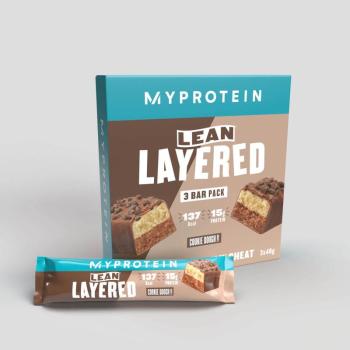 Lean Layered Bar - 3 x 40g - Chocolate and Cookie Dough kép
