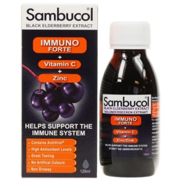 Sambucol fekete bodza Immuno forte, 120ml (3x) kép