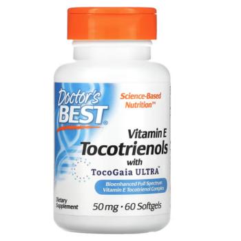 A Doctor's Best E-vitamin Tokotrienolok, 50 mg, 60 lágyzselé kép