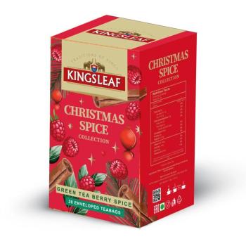 Basilur Kingsleaf Xmas Green Berry Spice, filteres, 20 × 1,5 g
