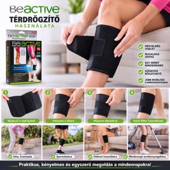 Be Active állítható térdrögzítő neoprén anyagból – fekete (Mterd-01) kép