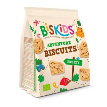 BISkids BIO gyermek teljes kiőrlésű keksz almadarabokkal, hozzáadott cukor nélkül, 100 g kép