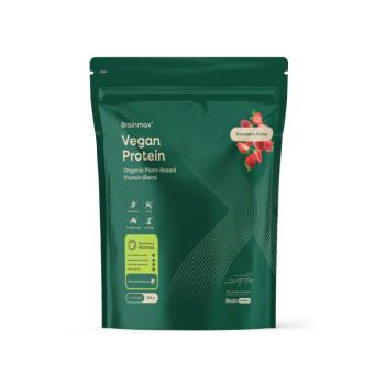 BrainMax BrainMax® Vegán Fehérje, Eper, 500 g kép