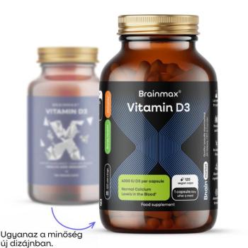 BrainMax D3-vitamin, 5000 NE, 120 gyógynövényes kapszula