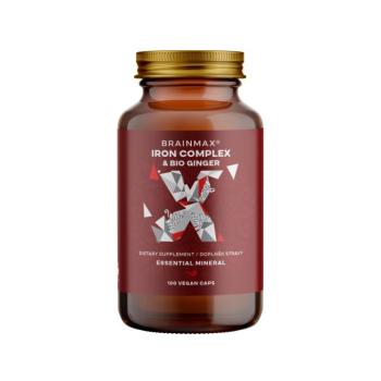 BrainMax Iron Complex, vas-biszglicinát, 25 mg, 100 növényi kapszula kép