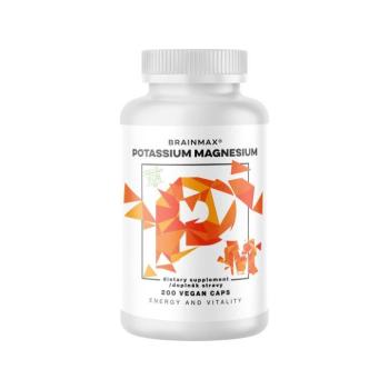 BrainMax Magnézium, kálium-citrát + magnézium-malát, 200 növényi kapszula kép