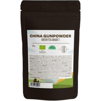 BrainMax Pure® China Gunpowder Grade 1, zöld tea, BIO, 100 g kép
