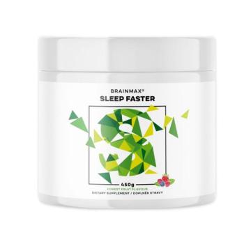 BrainMax Sleep Faster, GABA UPGRADE! 450 g Íz: Természetes kép