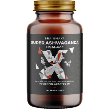 BrainMax Super BIO Ashwagandha kivonat KSM-66®, 100 növényi kapszula kép