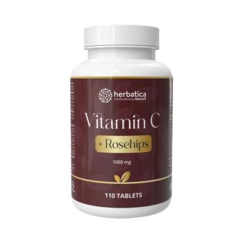 C-vitamin 1000 + csipkebogyó – 110 tabletta - Herbatica kép