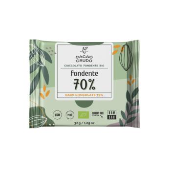 Cacao Crudo nyers étcsokoládé 70%, BIO, 30 g kép