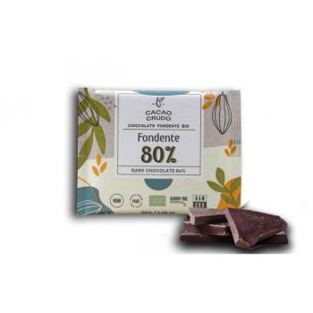 Cacao Crudo nyers étcsokoládé 80%, BIO, 30 g kép