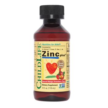 ChildLife Essentials Zinc Plus, cink, mangó és eper, 118 ml kép