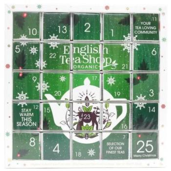 English Tea Shop Zöld adventi naptár Puzzle 48 g, 25 db, bio ETS25 kép
