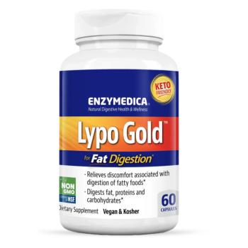 Enzymedica Lypo Gold zsíremésztésért, emésztőenzimek, 60 kapszula kép
