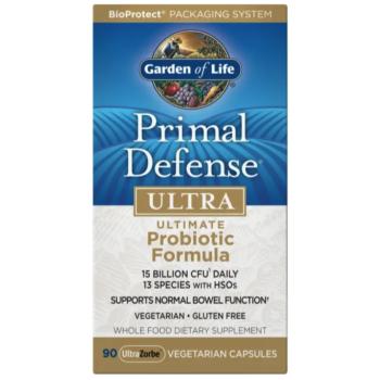 Garden of Life Primal Defense Ultra, probiotikumok, 15 milliárd CFU, 13 probiotikus törzs, 90 kapszula kép