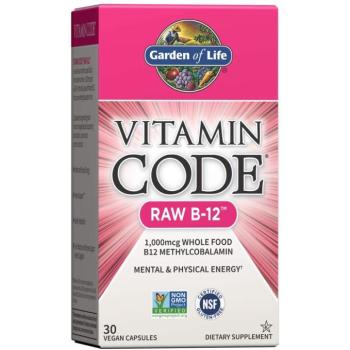Garden of Life Vitamin Code RAW B12, 1000 mcg, 30 kapszula kép