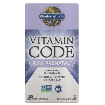 Garden of Life Vitamin Code RAW Prenatal (multivitamin terhességre), 180 növényi kapszula kép