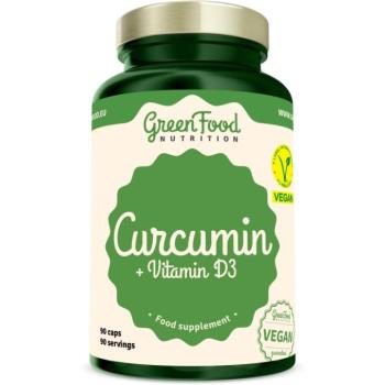 GreenFood Nutrition Curcumin + D3-vitamin, 90 kapszula kép