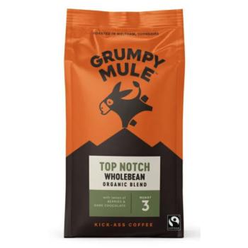 Grumpy Mule Top Notch, 100% Arabica, kávébab, BIO, 200 g kép