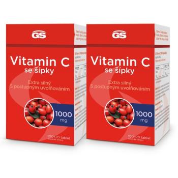 GS Vitamin C 1000 se šípky, 2 × 120 tablet