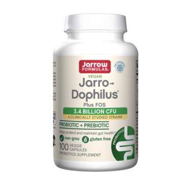 Jarrow Jarro-Dophilus® + FOS, 3,6 milliárd probiotikum, 6 probiotikus törzs, 100 növényi kapszula kép
