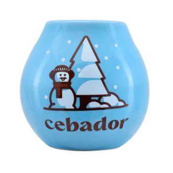 Kerámia calabash Cebador Snowman, 350 ml kép