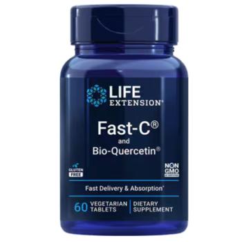Life Extension Fast-C és Bio-Quercetin, C-vitamin és kvercetin, 60 tabletta kép
