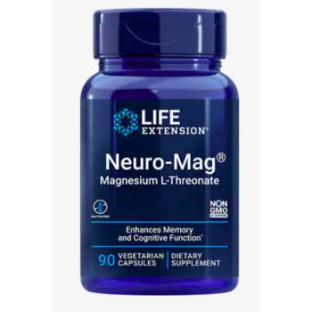 Life Extension Neuro-Mag® Magnézium-L-treonát (Magneisum L-treonát), 90 gyógynövényes kapszula kép