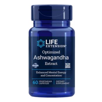 Life Extension optimalizált Ashwagandha kivonat, Ashwagandha kivonat, 60 gyógynövényes kapszula kép