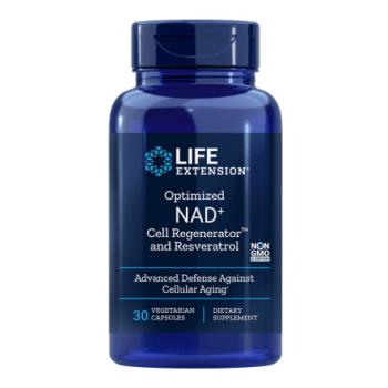 Life Extension optimalizált NAD + Cell Regenerator ™ és resveratrol, nikotinamid és resveratrol, 30 növényi kapszula kép