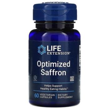 Life Extension Optimized Saffron, szabványosított sáfránykivonat, 60 növényi kapszula