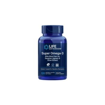 Life Extension Super Omega-3 EPA/DHA halolaj, hal Omega-3 EPA/DHA, 120 lágyzselatin kapszula kép