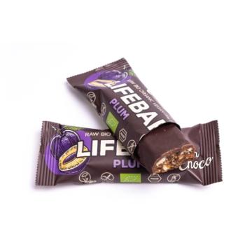 LifeFood - Lifebar InChoco szilvaszelet RAW, BIO, 40 g kép