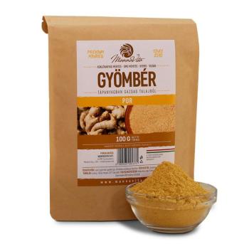 Mannavita Prémium nyers Gyömbér por, 100g (3 darabos csomag) kép