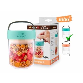 Mixit 2go mini - uzsonnás doboz 400 ml (mentazöld) kép