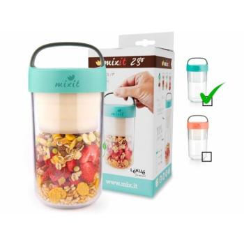Mixit 2go - uzsonnás doboz 600ml (mentazöld) kép