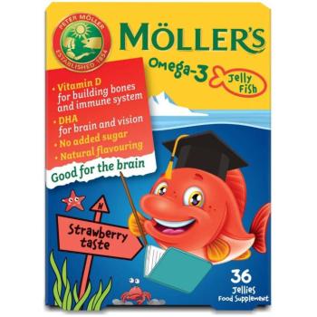 Möller's Gumivitaminok eper ízesítéssel 36 db kép