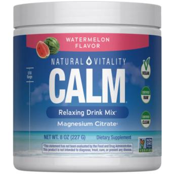 Natural Vitality Calm Magnézium relaxáló italkeverék, magnézium, görögdinnye, 226 g kép