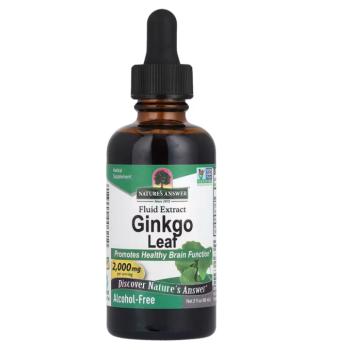 Nature's Answer Ginkgo levélfolyadék kivonat, ginkgo biloba kivonat, 2000 mg, 60 ml kép