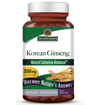 Nature's Answer koreai ginzeng, 500 mg, 50 vegetáriánus kapszula kép