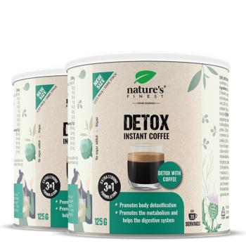 Nature's Finest Detox Coffee | chlorella + máriatövis + articsóka detox keverék | Arabica kávé máj- és emésztéstámogatáshoz kép