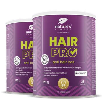 Nature's Finest Hair Pro FOR MEN | férfi hajhullás- és hajdússág támogató kiegészítő | Actrisave, kollagén és biotin az erősebb, dúsabb hajért kép