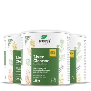 Nature's Finest Liver Cleanse | természetes májtámogató ital | kurkuma, máriatövis, articsóka | emésztés, detox, anyagcsere-egyensúly | inulin rost, n kép
