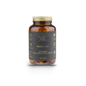 NaturLabs - Kelát kalcium + D3 és K2, 90 kapszula kép