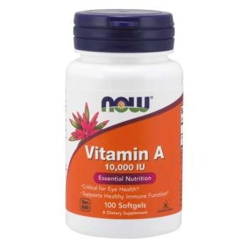 NOW A-vitamin, 10000 NE, 100 lágygél kapszula kép